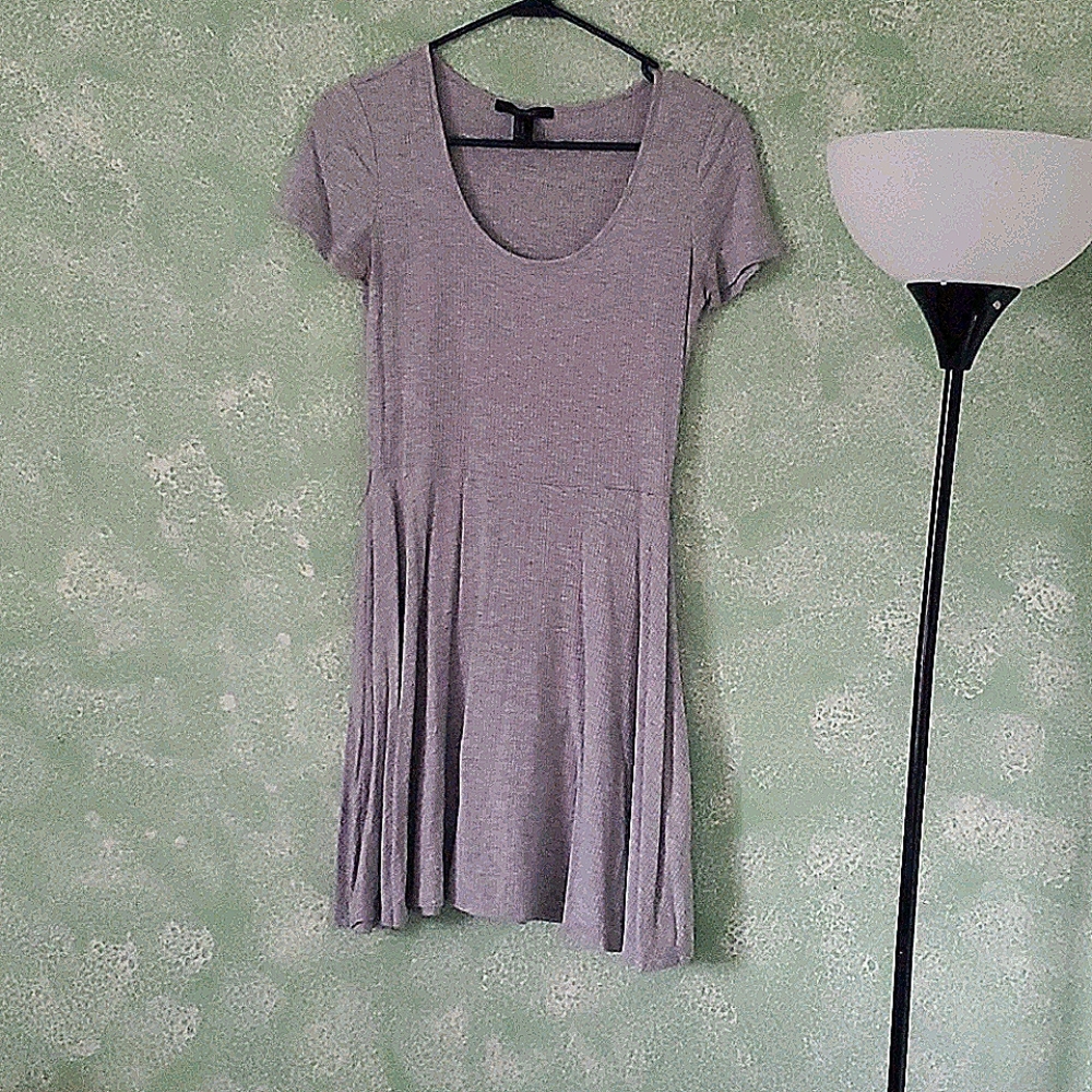Gray Form Fitting Dress